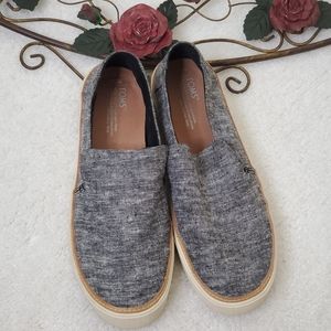 Toms Sunset Slip-on Sneakers Size 11 Gray